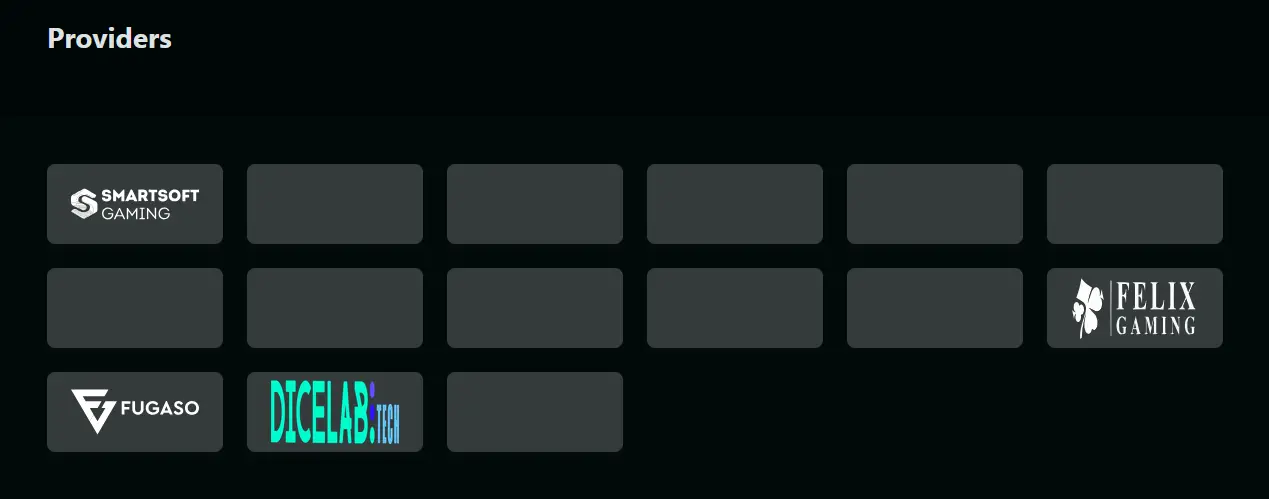 TrueFortune game provider list including Rival Gaming and Betsoft
